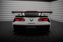 Chevrolet Corvette Stingray / Grand Sport C7 2013-2019 Kolfibervinge med Smal Infästning och LED-Ljus Maxton Design